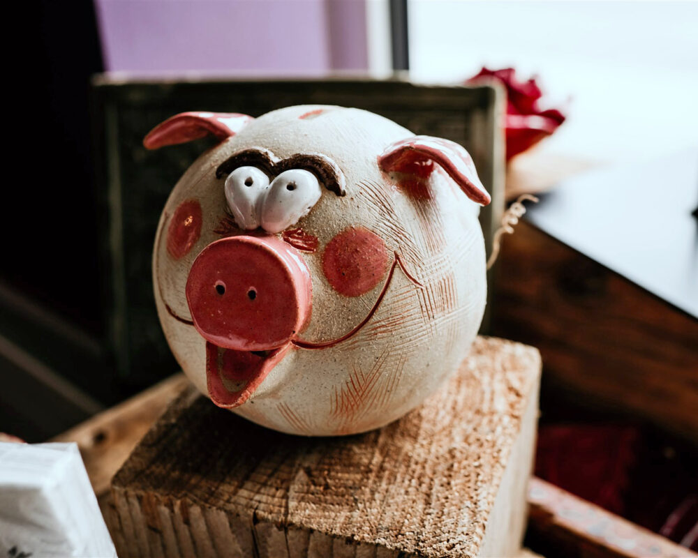 Dekoratives Sparschwein